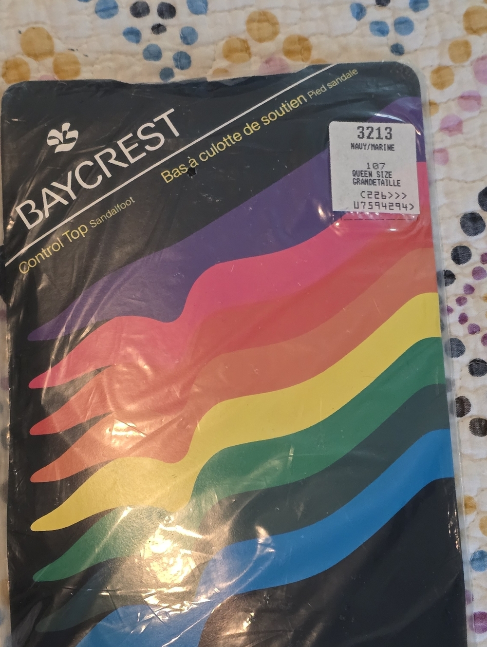 Vintage Baycrest  Fashion Stockings Sandlefoot Control Top